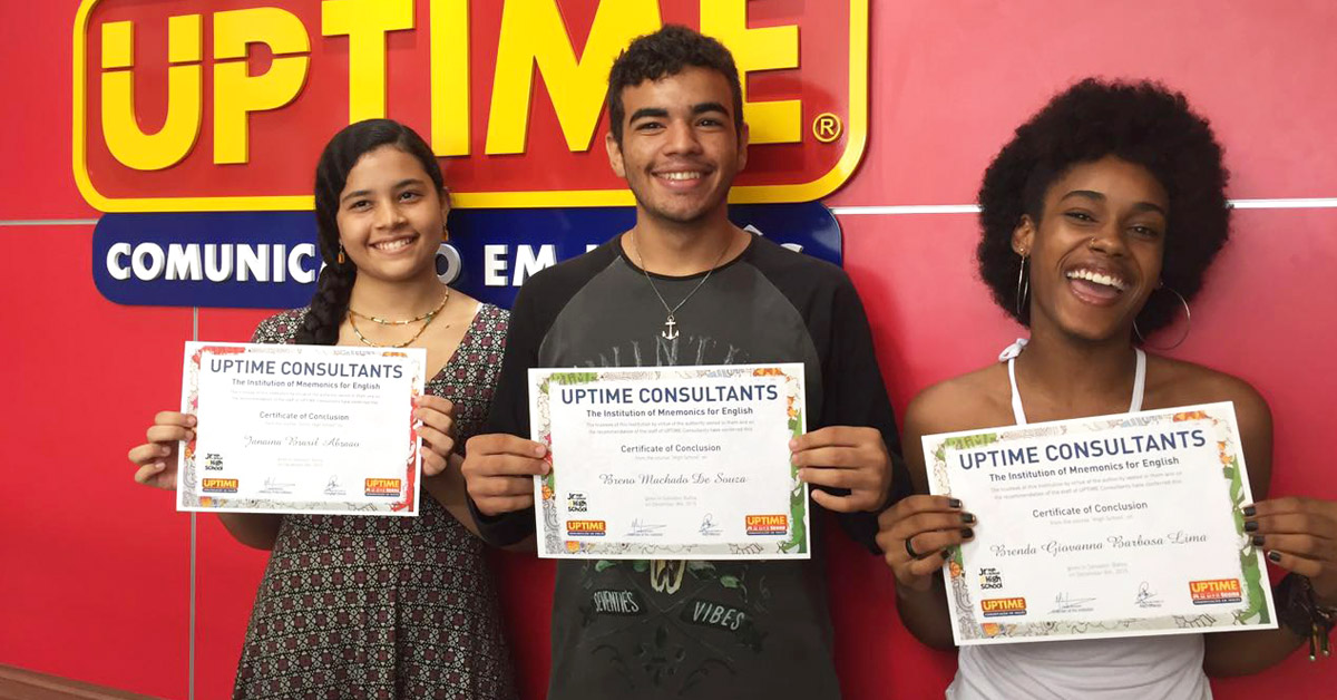 Alunos concluintes da UPTIME Alphaville-Salvador (BA)