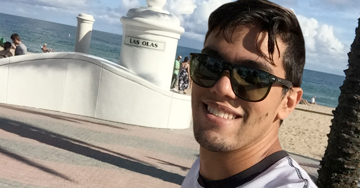 No College, Fernando se tornou fluente em inglês em apenas 12 meses